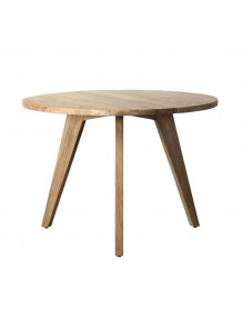 CANDI - Mesa de comedor redonda de madera D 105