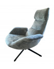 ASTI - Light blue swivel armchair