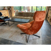 ASTI - Modern orange swivel armchair