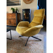 ASTI - Modern yellow swivel armchair