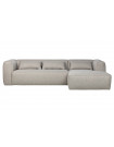 BEAN - Right corner sofa 5 seats in grey fabric L305