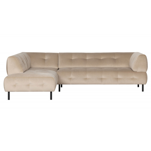 LLOYD - 4 seater sofa in cinnamon velvet L245