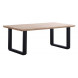 MATIKA - Extendable dining table in clear oak 220 cm