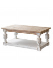 OSCAR - Tavolino in legno bianco L120