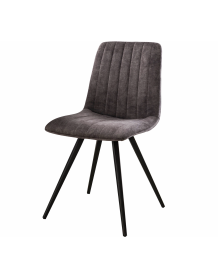 LILO - Chaise de repas en velours gris