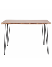 KITCHEN - Tavolo alto in legno di acacia L130