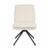TYLER - Stuhl aus Bouclé-Stoff, weiß
