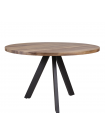 WALNUT - Table ronde en bois massif D 120