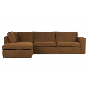 FREDDIE - Bronze fabric Right Corner Sofa