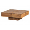 LYRA - Table basse carrée en bois L 80
