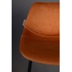 FRANKY 65 - Bar chair black leather look
