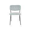 BELLAGIO - Light green dining chair with black feet