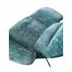 Blue velvet wivel armchair Asti