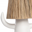 BILLY BOB - Lampe en terracotta blanche à cordes H60
