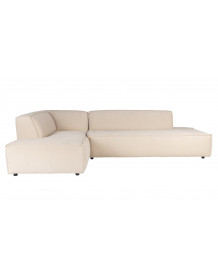 FAT FREDDY - Large natural left corner comfortable sofa