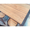Dining table 180 cm wooden top clear wood