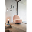EDEN - Design armchair in pink fabric