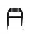 WESTLAKE - Chaise de repas en bois noir