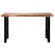 AUSTIN - Tavolo da pranzo in legno e acciaio L150