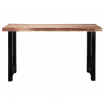 AUSTIN - Table haute de repas bois et acier L150