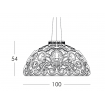 Crown of love pendant lamp
