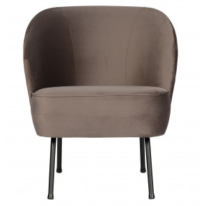 VOGUE - Nougat velvet armchair