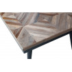 RHOMBIC - Mesa baja de madera y metal L 120