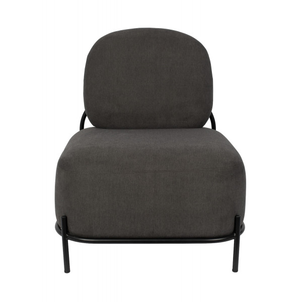 POLLY - Origineller Sessel aus grauem Stoff
