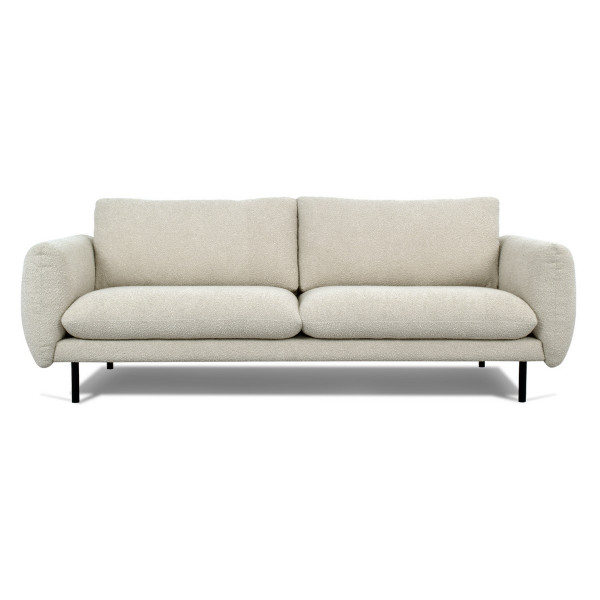 SOFT - 3-Sitzer-Sofa aus beigem Stoff