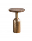 PLOT - Tavolino in legno e metallo dorato D43