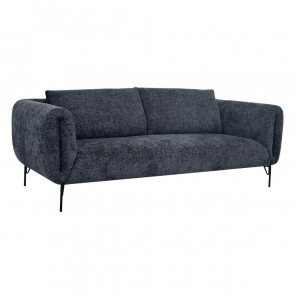ABYSSE - 3-Sitzer-Sofa aus anthrazitfarbenem Stoff