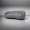 MOON - 3-Sitzer-Sofa aus grauem Bouclé-Stoff