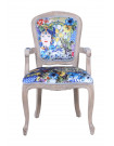 ESPERANZA - Bergerie-Sessel aus Samt, blau