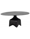 FOSS - Round black coffee table