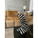 Zebra lamp without shade