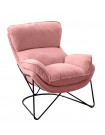 EASY - Sessel aus Samt, rosa