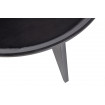 HIGH HEELS - Juego de 2 mesas de centro redondas en madera negra