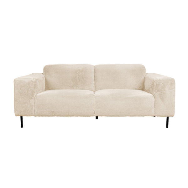 QUADRA - 2 seater natural fabric sofa L206
