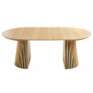 STRIPE - Table ronde D120 extensible jusqu'à 200 cm 