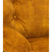MEMENTO - Rotating armchair in rust velvet
