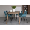 BRIT - Grey velvet dining chair