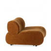 HINTON - Armchair in mustard fabric