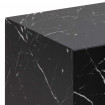 CUBIC - Set de tables carrées aspect marbre noir