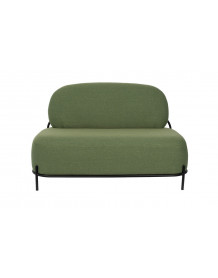 POLLY - Small green fabric sofa