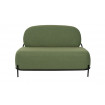 POLLY - Small green fabric sofa