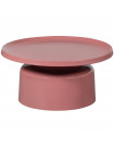 DUUK - Round pink aluminum coffee table D 74