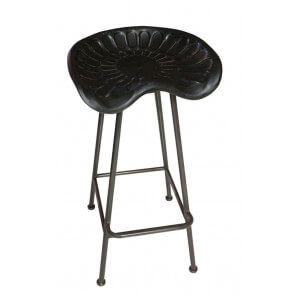 Used black industrial stool