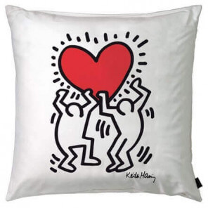 Keith Haring Heart Hanging Kissen