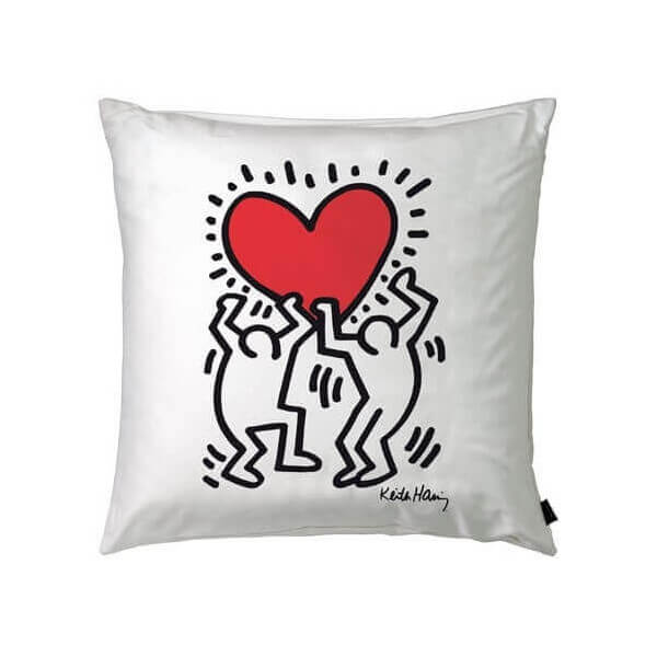 Keith Haring Heart Hanging Kissen