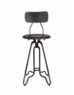 COUNTER - Industrial steel bar stool